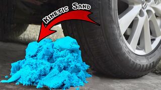 Experiment Car vs Floral Foam and Kinetic Sand. Crushing Crunchy & Soft Things by Car