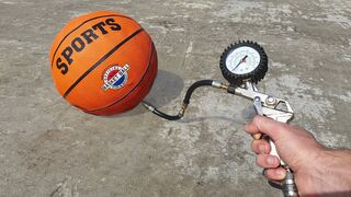 Experiment: Air Compressor vs Basketball