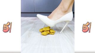 Crushing Crunchy & Soft Things by Shoes. EXPERIMENT: Shoes vs McDonalds, Cake, Coca Cola