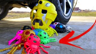 EXPERIMENT Car vs Slick Antistress Toys. Crushing Crunchy & Soft Things