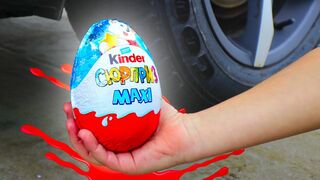 Experiment: Car vs Kinder Surprise XL | Crushing Crunchy & Soft Things by Car