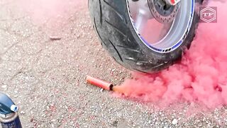 EXPERIMENT SMOKE TUBE in MOTORCYCLE EXHAUST