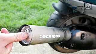 EXPERIMENT COCA COLA CAN IN 100°C MOTORCYCLE EXHAUST