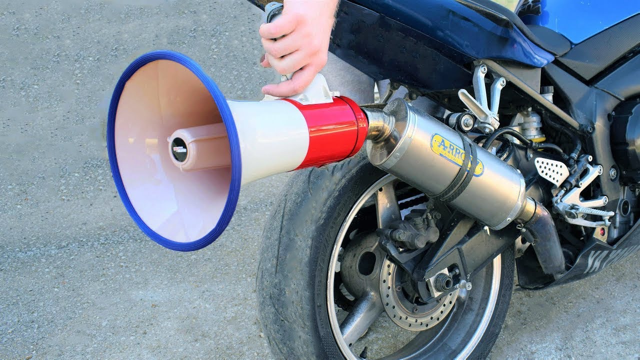 motorcycle megaphone exhaust