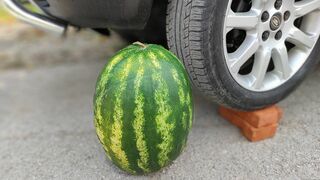 EXPERIMENT CAR vs BIGGEST WATERMELON Crushing Crunchy & Soft Things by Car!