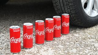 EXPERIMENT Car vs Coca Cola Crushing Crunchy & Soft Things by Car