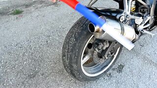 EXPERIMENT TRUMPET on MOTORCYCLE EXHAUST