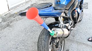 EXPERIMENT TRUMPET on MOTORCYCLE EXHAUST