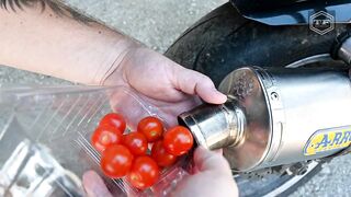 EXPERIMENT TOMATO in MOTORCYCLE EXHAUST