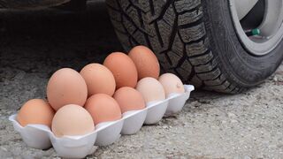 EXPERIMENT Car vs Eggs Crushing Crunchy & Soft Things by Car