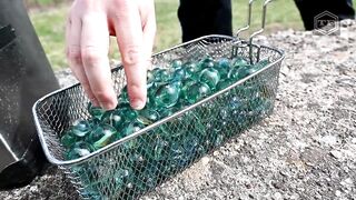 EXPERIMENT 10000 MARBLES in FRYER 300°C