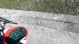 EXPERIMENT 10000 MARBLES DROPPED AT ONCE