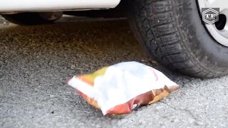 EXPERIMENT Car vs Paint Crushing Crunchy & Soft Things by Car!