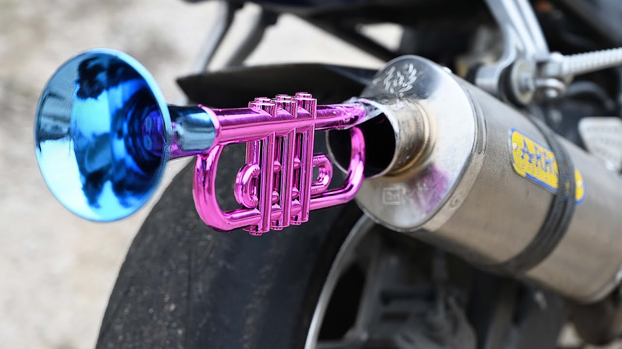 EXPERIMENT TRUMPET vs MOTORCYCLE EXHAUST