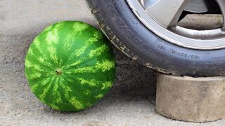 Crushing Crunchy & Soft Things by Car! EXPERIMENT CAR VS watermelon