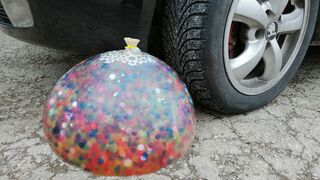 EXPERIMENT CAR vs 100000 ORBEEZ in BALLOON