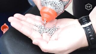EXPERIMENT 1000 METAL AIRSOFT BBs in MOTORCYCLE EXHAUST