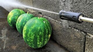EXPERIMENT HIGH PRESSURE WASHER 10000 PSI vs 3 WATERMELONS