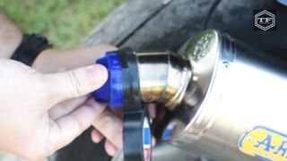 EXPERIMENT WHISTLE ON MOTORCYCLE EXHAUST