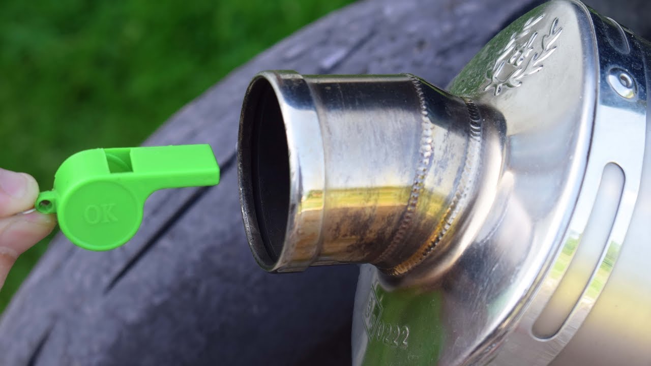 EXPERIMENT WHISTLE ON MOTORCYCLE EXHAUST