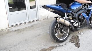 EXPERIMENT COCA COLA AND MENTOS IN MOTORCYCLE EXHAUST