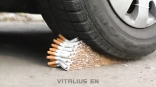 EXPERIMENT: CAR VS 100000 CIGARETTES