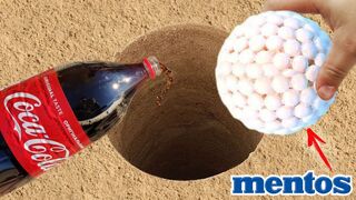 EXPERIMENT: Coca Cola and Mentos Underground