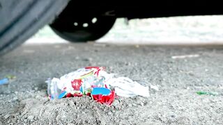 Crushing Crunchy & Soft Things by Car! Car vs Giant M&M's