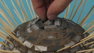 HOW TO BUILD A REAL PIZZA OVEN from Mini Bricks - BRICKLAYING - mini pizza in the oven!