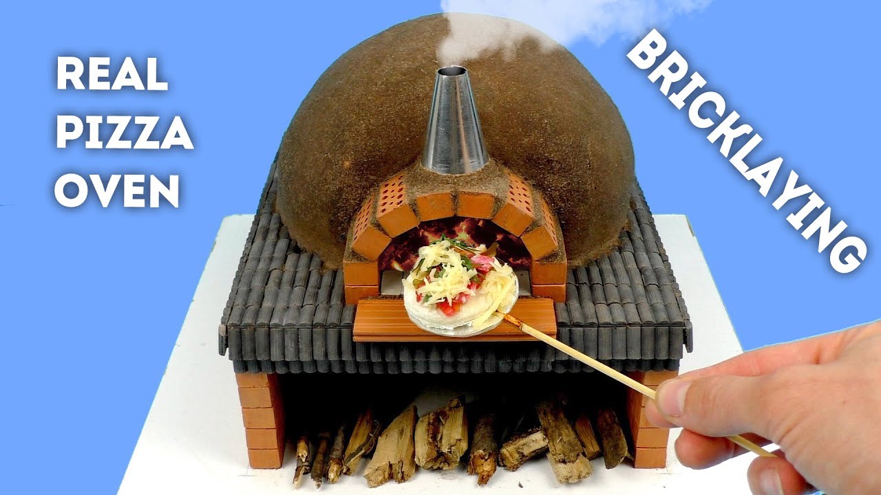 HOW TO BUILD A REAL PIZZA OVEN from Mini Bricks BRICKLAYING mini