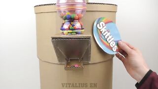 How To Make Trash Can Machine Which Gives Skittels For Garbage