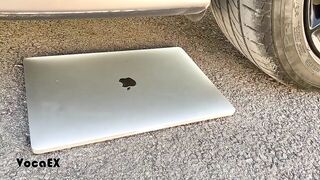 Crushing Crunchy & Soft Things by Car - Satisfying videos - Car vs MacBook Pro