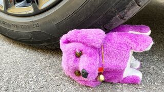 Crushing Crunchy & Soft Things by Car - Satisfying videos - Car vs Dog (Toy)