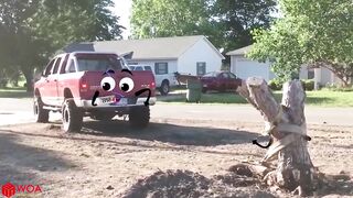 Elephant Attacks Car | Wild Animal Encounters by Doodles - Woa Doodland