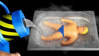 Experiment: Stretch Armstrong in Liquid Nitrogen