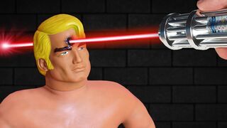 Experiment: Most Powerful Laser VS Stretch Armstrong