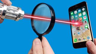 Experiment: Most Powerful Laser VS iPhone