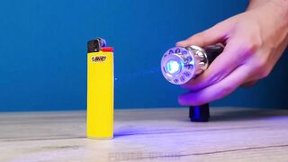 Experiment: Most Powerful Laser Vs Lighters!