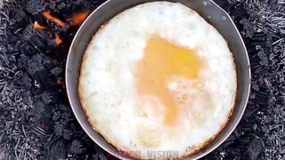 Experiment: Ostrich Egg Vs 10 000 Matches | Fried eggs on match 