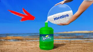 Experiment: Sprite, Mentos and Giant Balloon!