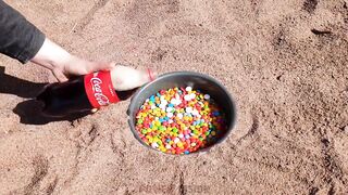 Experiment: Coca Cola, Candy and Mentos Underground!
