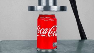 Experiment Coca Cola Vs Hydraulic Press