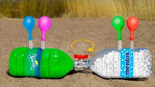 Experiment: Sprite, Mentos and Balloons!
