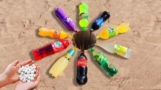 Experiment: Coca Cola, Fanta, Sprite, Mirinda, Pepsi and Mentos Undergeound!