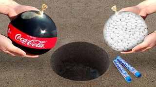 Experiment: Coca Cola and Mentos Underground!