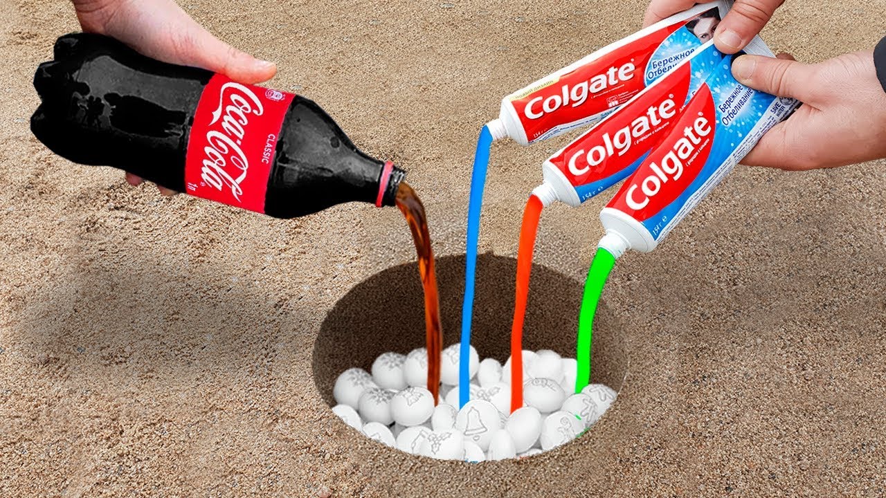 Coca Cola, Mentos and Toothpaste Underground