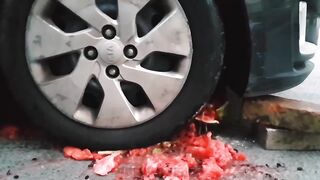 Crushing Crunchy & Soft Things by Car! - Experiment: Watermelon VS Car