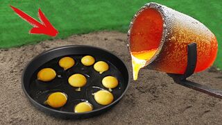 Experiment: Fried Eggs on Lava