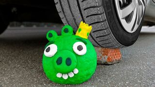 Experiment Car vs Angry Birds | Crushing Crunchy & Soft Things by Car