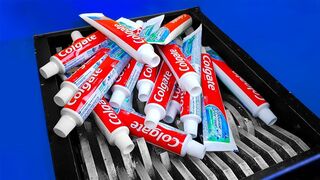 Experiment: Shredding Machine Vs 50 Toothpaste